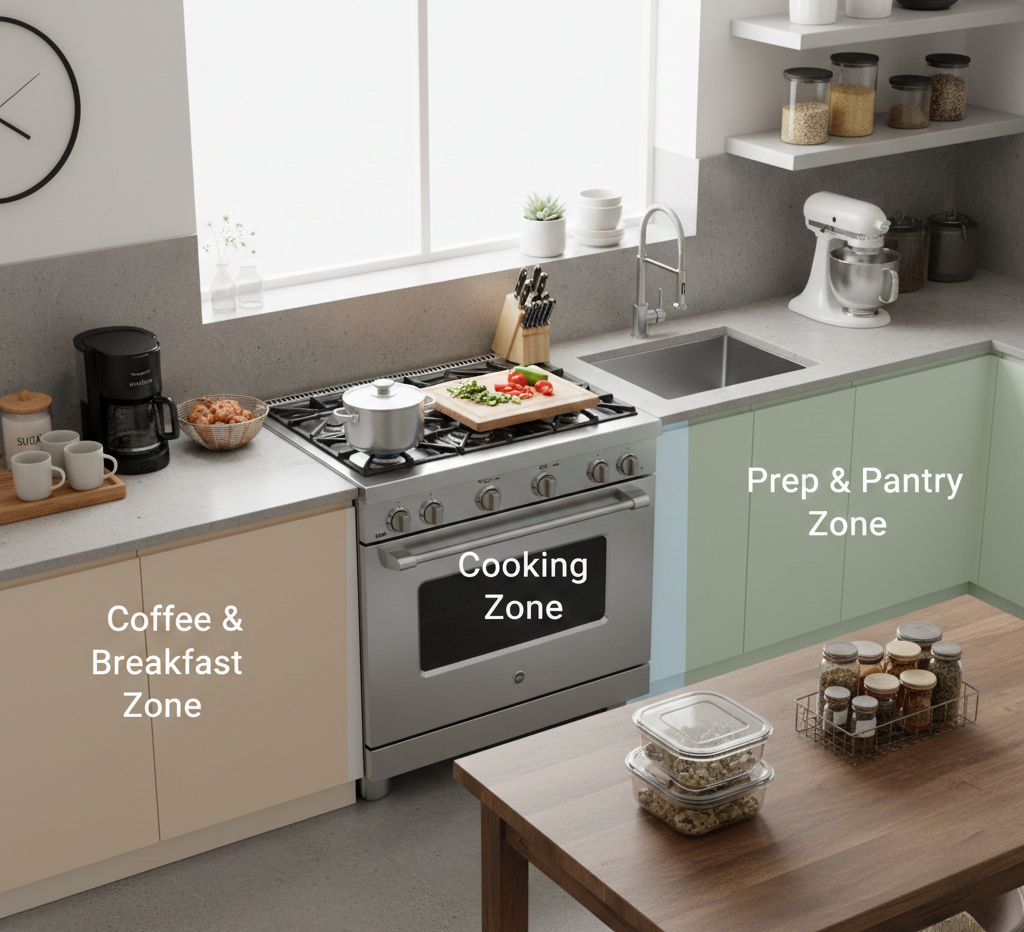 Zone are for kitchen